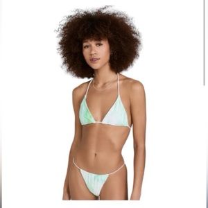 Good American Matte Tiny Tie Bikini 2pc